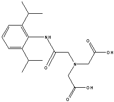 N-(2,6-diisopropylphenyl-carbamoylmethyl)iminodiacetic acid Structure,65717-97-7Structure