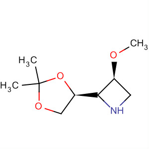 (2r,3s)-(9ci)-2-[(4s)-2,2-二甲基-1,3-二氧杂烷-4-基]-3-甲氧基-氮杂丁烷结构式_657394-03-1结构式