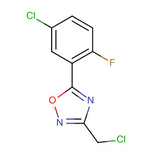 5-(5-Chloro-2-fluoro-phenyl)-3-chloromethyl-[1,2,4]oxadiazole Structure,657424-64-1Structure