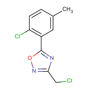 3-Chloromethyl-5-(2-chloro-5-methyl-phenyl)-[1,2,4]oxadiazole Structure,657424-66-3Structure