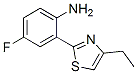 Benzenamine, 2-(4-ethyl-2-thiazolyl)-4-fluoro-(9ci) Structure,658076-58-5Structure