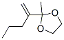 1,3-Dioxolane, 2-methyl-2-(1-methylenebutyl)- Structure,65818-23-7Structure