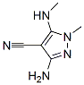 1H-pyrazole-4-carbonitrile, 3-amino-1-methyl-5-(methylamino)- Structure,65889-75-0Structure