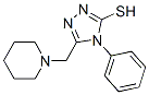 4-苯基-5-(哌啶基-1-甲基)-4h-1,2,4-三唑-3-硫醇结构式_65924-80-3结构式