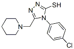 4-(4-氯苯基)-5-（1-甲基哌啶)-4H-1,2,4-噻唑-3-硫醇结构式_65924-81-4结构式