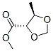 1,3-Dioxolane-4-carboxylicacid,5-methyl-,methylester,trans-(9ci) Structure,66003-31-4Structure