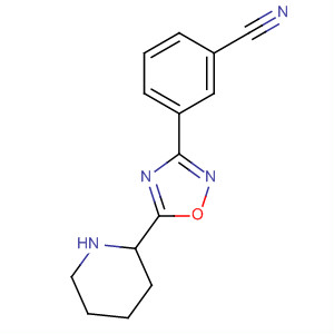 3-(5-哌啶-2-基-[1,2,4]噁二唑-3-基)-苯甲腈结构式_661458-46-4结构式