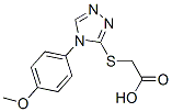 {[4-(4-Methoxyphenyl)-4h-1,2,4-triazol-3-yl]thio}aceticacid Structure,66297-67-4Structure