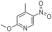 2-Methoxy-5-nitro-4-picoline Structure,6635-90-1Structure