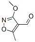 (9ci)-3-甲氧基-5-甲基-4-异噁唑羧醛结构式_66379-44-0结构式