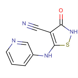 2,3-Dihydro-3-oxo-5-(3-pyridinylamino)-4-isothiazolecarbonitrile Structure,663958-24-5Structure