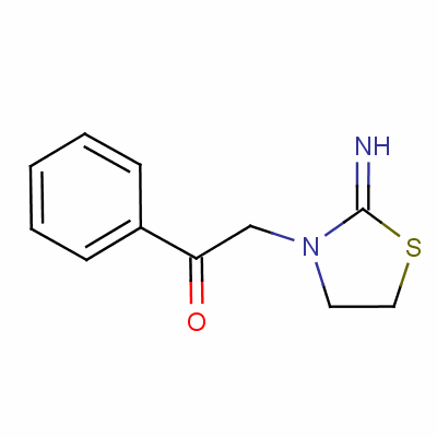 2-(2-亚氨基-3-噻唑啉基)-1-苯乙酮结构式_6649-75-8结构式