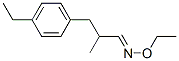 Benzenepropanal, 4-ethyl-alpha-methyl-, o-ethyloxime (9ci) Structure,664986-48-5Structure