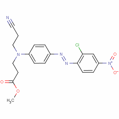 n-[4-[(2-氯-4-硝基苯基) 氮杂]苯基]-n-(2-氰基乙基)--丙氨酸结构式_6657-37-0结构式