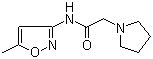 N-(5-甲基-3-异噁唑)-1-吡咯烷乙酰胺结构式_666821-88-1结构式