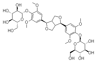 Syringaresinol-di-o-glucoside standard Structure,66791-77-3Structure