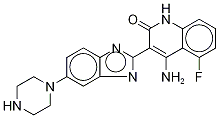 4-氨基-5-氟-3-[6-(哌嗪-1-基)-1H-苯并咪唑-2-基]-1H-喹啉-2-酮结构式_668432-44-8结构式