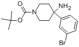 4-氨基-4-(3-溴-苯基)-哌啶-1-羧酸叔丁酯结构式_669068-74-0结构式