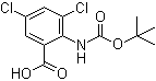 2-tert-Butoxycarbonylamino-3,5-dichlorobenzoicacid Structure,669713-58-0Structure