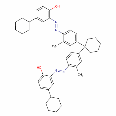 2,2-[环己基双[ (2-甲基-4,1-亚苯基)氮杂]]双[4-环己基-苯酚结构式_6706-82-7结构式