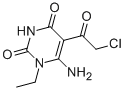 6-氨基-5-(氯乙酰基)-1-乙基嘧啶-2,4(1h,3h)-二酮结构式_67130-67-0结构式