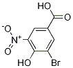 3-Bromo-4-hydroxy-5-nitrobenzoicacid Structure,67175-27-3Structure