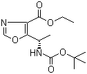 (S)-ethyl 5-(1-((tert-butoxycarbonyl)amino)ethyl)oxazole-4-carboxylate Structure,672310-07-5Structure