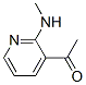 Ethanone, 1-[2-(methylamino)-3-pyridinyl]-(9ci) Structure,67295-20-9Structure