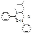 Benzamide, n-methyl-n-[3-methyl-1-[(phenylamino)carbonyl]butyl]-(9ci) Structure,67368-36-9Structure