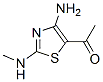 Ethanone, 1-[4-amino-2-(methylamino)-5-thiazolyl]-(9ci) Structure,674807-17-1Structure