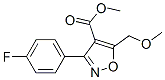 (9ci)-3-(4-氟苯基)-5-(甲氧基甲基)-4-异噁唑羧酸甲酯结构式_675109-39-4结构式