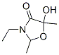 4-Oxazolidinone, 3-ethyl-5-hydroxy-2,5-dimethyl-(9ci) Structure,675120-16-8Structure