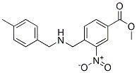 4-[(4-Methyl-benzylamino)-methyl]-3-nitro-benzoic acid methyl ester Structure,675602-57-0Structure