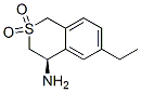 (4r)-(9ci)-6-乙基-3,4-二氢-1H-2-苯并硫代吡喃-4-胺,2,2-二氧化物结构式_676135-55-0结构式