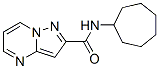 Pyrazolo[1,5-a]pyrimidine-2-carboxamide, n-cycloheptyl-(9ci) Structure,676538-07-1Structure