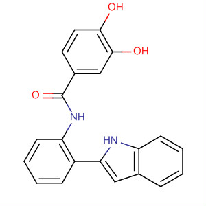 3,4-二羟基-N-(2-(1H-吲哚-2-基)-苯基)-苯甲酰胺结构式_677297-13-1结构式