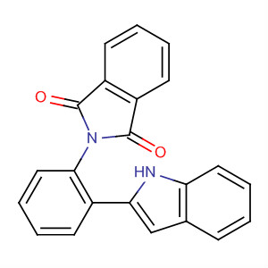 2-[2-(1H-indol-2-yl)-phenyl]-isoindole-1,3-dione Structure,677297-28-8Structure