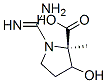 (9CI)-1-(氨基亚氨基甲基)-2-羟基-脯氨酸结构式_67736-29-2结构式