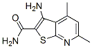 3-氨基-4,6-二甲基噻吩[2,3-b]吡啶-2-羧酰胺结构式_67795-42-0结构式