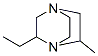 (9ci)-2-乙基-6-甲基-1,4-二氮杂双环[2.2.2]辛烷结构式_67820-72-8结构式