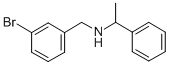 (3-Bromobenzyl)-(1-phenylethyl)amine Structure,680185-60-8Structure