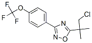 5-(2-Chloro-1,1-dimethylethyl)-3-[4-(trifluoromethoxy)phenyl]-1,2,4-oxadiazole Structure,680216-04-0Structure