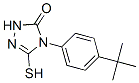 4-[4-(Tert-butyl)phenyl]-5-mercapto-2,4-dihydro-3h-1,2,4-triazol-3-one Structure,680217-67-8Structure