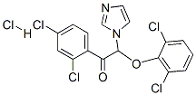 Ethanone, 2-(2,6-dichlorophenoxy)-1-(2,4-dichlorophenyl)-2-(1h-imidazol-1-yl)-, monohydrochloride (9ci) Structure,68042-37-5Structure