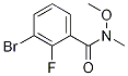 N-methoxy-n-methyl-3-bromo-2-fluorobenzamide Structure,680610-73-5Structure