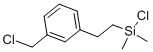 ((Chloromethyl)phenylethyl)dimethylchlorosilane Structure,68092-71-7Structure