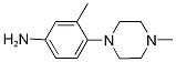 3-Methyl-4-(4-methyl-1-piperazinyl)benzenamine Structure,681004-50-2Structure