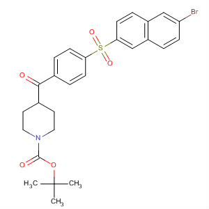 4-(4-(6-Bromonaphthalene-2-sulfonyl)-benzoyl)-piperidine-1-carboxylic acid tert-butyl ester Structure,681135-18-2Structure