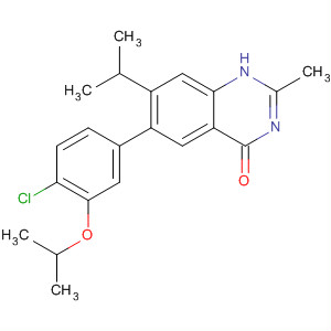 6-(4-Chloro-3-isopropoxy-phenyl)-7-isopropyl-2-methyl-3h-quinazolin-4-one Structure,681292-18-2Structure