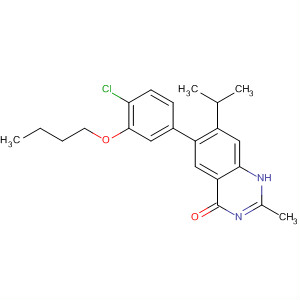 6-(3-Butoxy-4-chloro-phenyl)-7-isopropyl-2-methyl-3h-quinazolin-4-one Structure,681292-27-3Structure